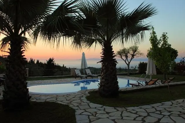 Family Villa, 3 Yatak Odası, Kişiye Özel Havuzlu, Deniz Manzaralı (Thanasis)