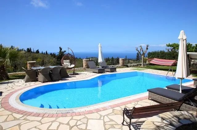 Family Villa, 3 Yatak Odası, Kişiye Özel Havuzlu, Deniz Manzaralı (Thanasis)