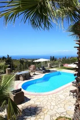 Family Villa, 3 Yatak Odası, Kişiye Özel Havuzlu, Deniz Manzaralı (Thanasis)