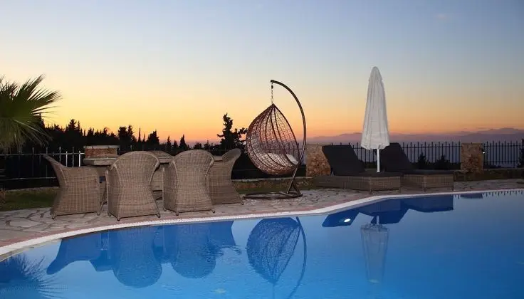 Family Villa, 3 Yatak Odası, Kişiye Özel Havuzlu, Deniz Manzaralı (Thanasis)