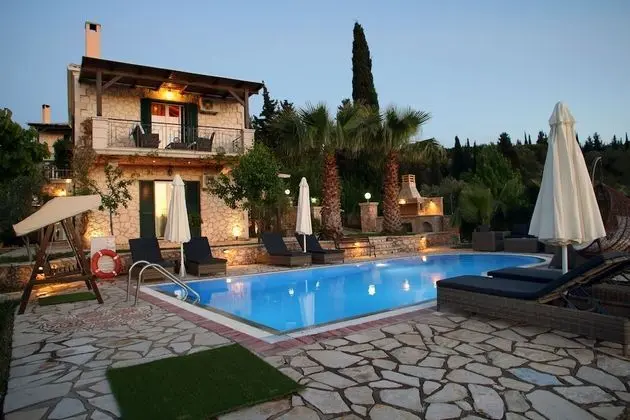 Family Villa, 3 Yatak Odası, Kişiye Özel Havuzlu, Deniz Manzaralı (Thanasis)