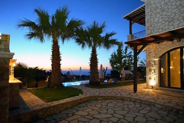 Family Villa, 3 Yatak Odası, Kişiye Özel Havuzlu, Deniz Manzaralı (Thanasis)