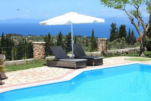 Family Villa, 3 Yatak Odası, Kişiye Özel Havuzlu, Deniz Manzaralı (Thanasis)