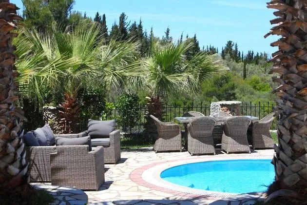 Family Villa, 3 Yatak Odası, Kişiye Özel Havuzlu, Deniz Manzaralı (Thanasis)