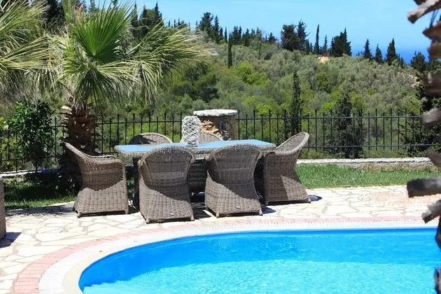 Family Villa, 3 Yatak Odası, Kişiye Özel Havuzlu, Deniz Manzaralı (Thanasis)