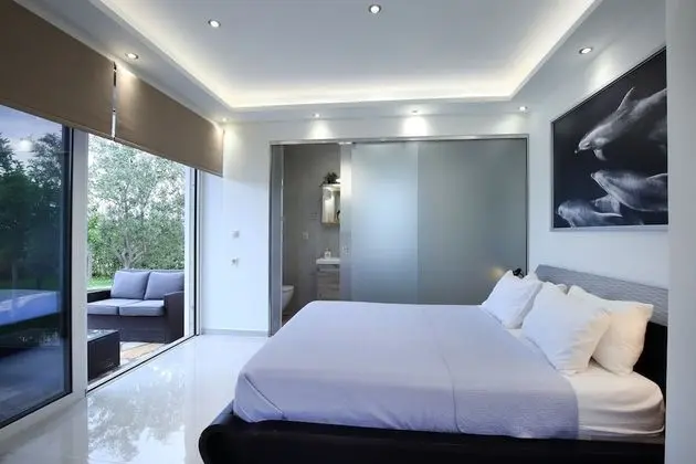 Family Villa, 3 Yatak Odası, Kişiye Özel Havuzlu, Deniz Manzaralı (Thanasis)