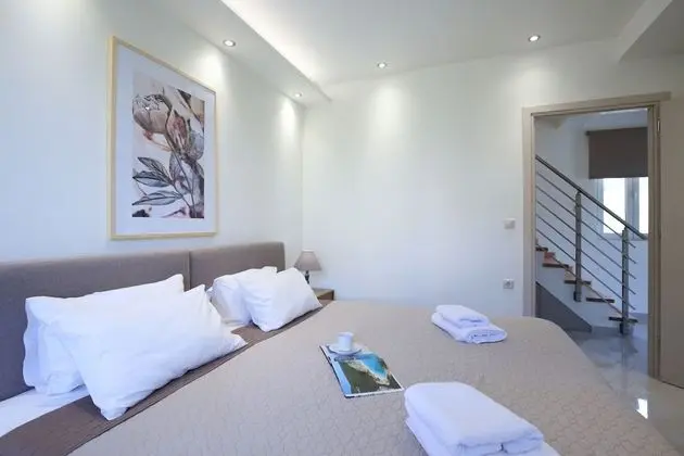 Family Villa, 3 Yatak Odası, Kişiye Özel Havuzlu, Deniz Manzaralı (Thanasis)