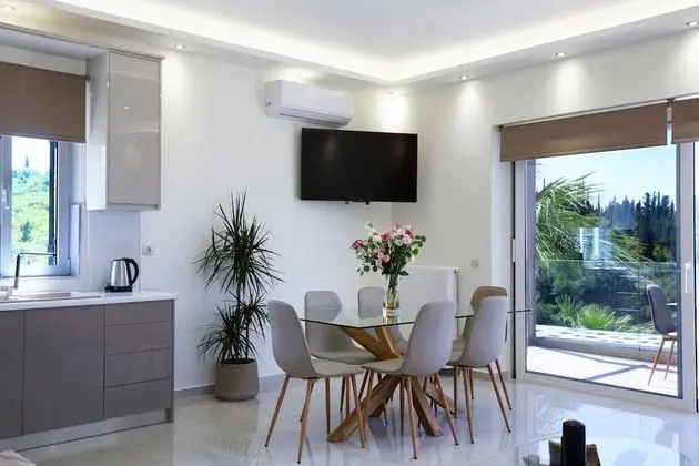 Family Villa, 3 Yatak Odası, Kişiye Özel Havuzlu, Deniz Manzaralı (Thanasis)