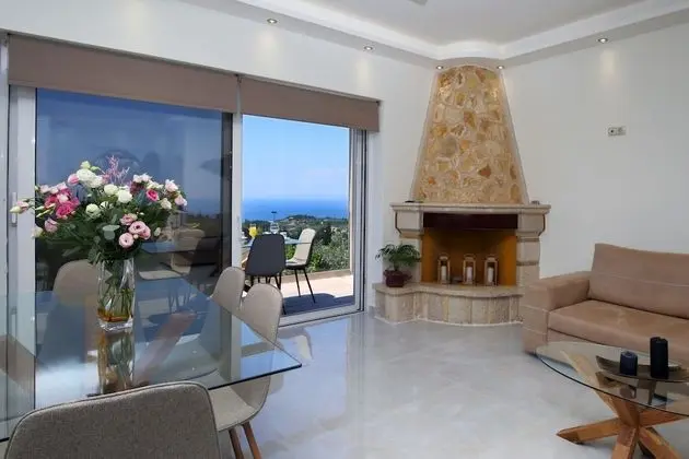 Family Villa, 3 Yatak Odası, Kişiye Özel Havuzlu, Deniz Manzaralı (Thanasis)