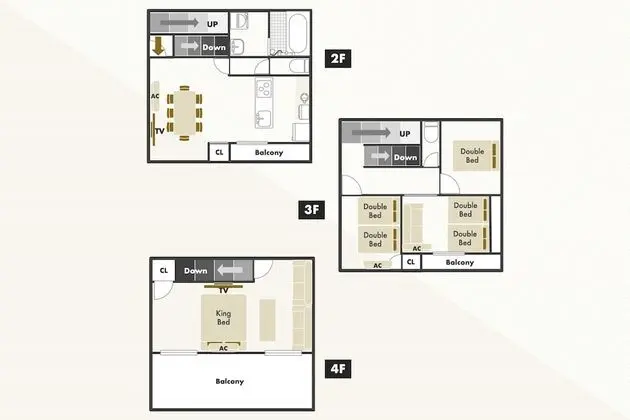 Apart Daire, 4 Yatak Odası, Sigara İçilmez