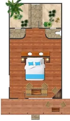 Tek Büyük Yataklı Oda, 1 En Büyük (King) Boy Yatak, Deniz Manzaralı