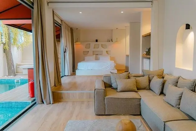 King Suite, Havuz ve Bahçe Manzaralı, Isıtmalı Özel Havuzlu