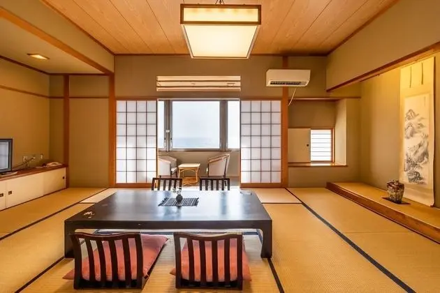 Traditional Oda, Sigara İçilmez, Okyanusa Sıfır (Japanese Style, Sunset,  for 2 Guests)