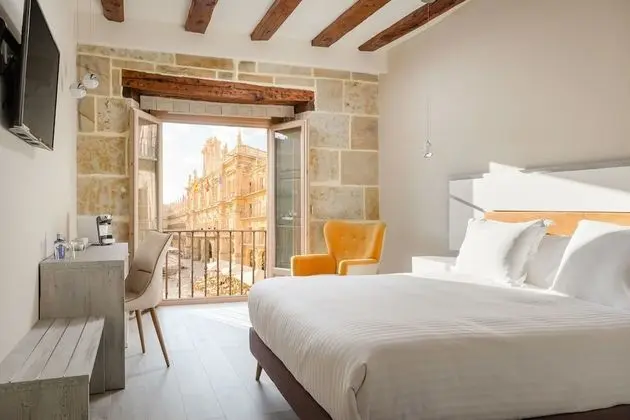 Luxury Tek Büyük Yataklı Oda (Plaza Mayor view)