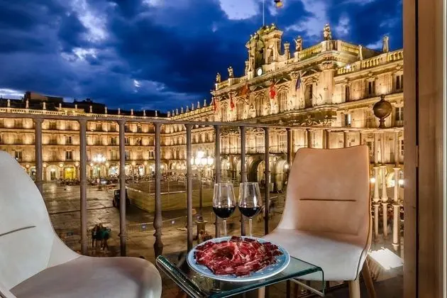 Luxury Tek Büyük Yataklı Oda (Plaza Mayor view)