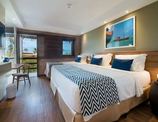 Quarto Standard - 1 cama queen e 1 cama solteiro. Vista jardim ou mangue