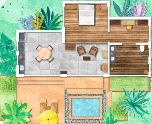 HIDEAWAY JACUZZI VILLA-RIMLAY