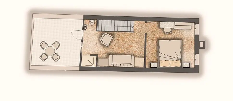 Romantic Apart Daire, Teras