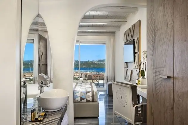 Deluxe Tek Büyük Yataklı Oda, 1 Çift Kişilik veya 2 Tek Kişilik Yatak, Deniz Manzaralı