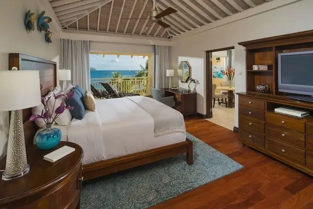 Oda, 1 Yatak Odası, Okyanus Manzaralı (Caribbean Butler Suite w/ Soaking Tub)