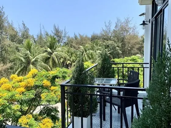 Deluxe Üç Kişilik Oda, 1 Yatak Odası, Balkon, Okyanus Manzaralı