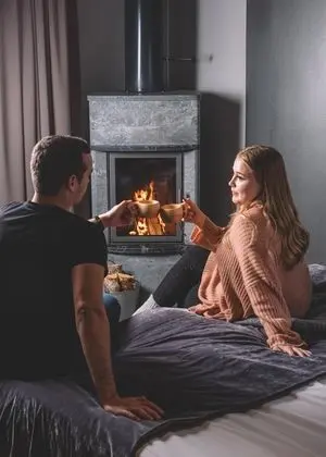 Standard room with Sauna and Fireplace (Fireplace is not in use on summer)