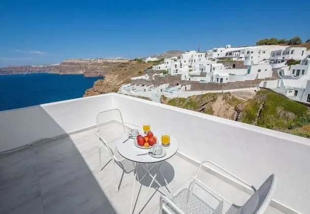 Deluxe Double Room, Caldera View, External Tub