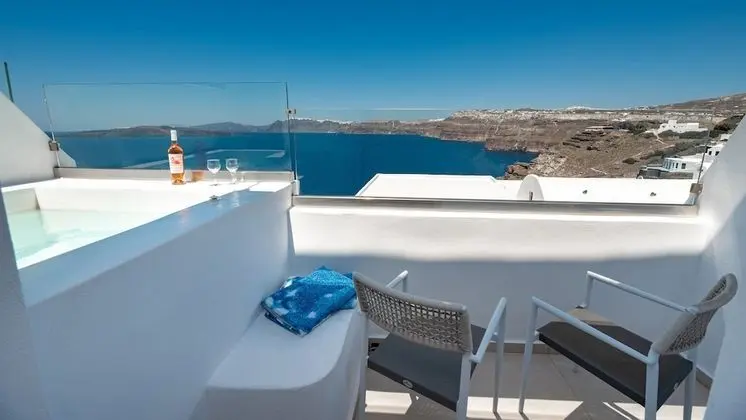 Deluxe Double Room, Caldera View, External Tub
