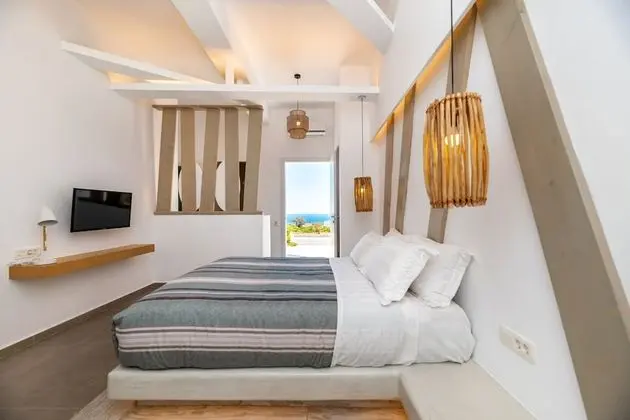 Deluxe Double Room, Caldera View, External Tub