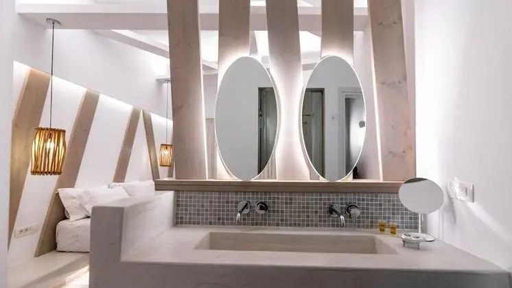 Deluxe Double Room, Caldera View, External Tub