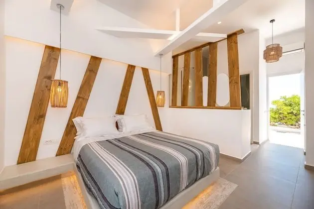 Deluxe Double Room, Caldera View, External Tub