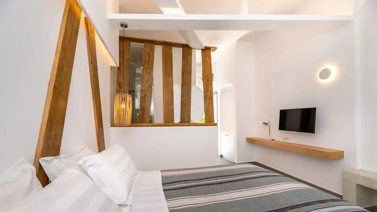 Deluxe Double Room, Caldera View, External Tub