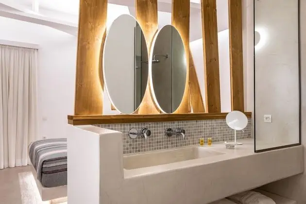 Deluxe Double Room, Caldera View, External Tub
