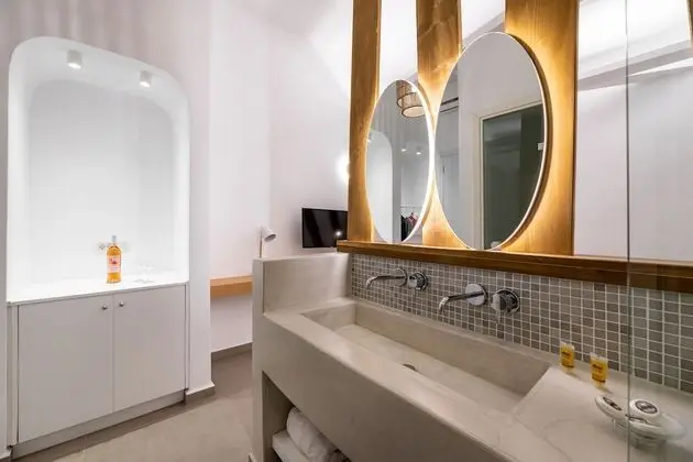 Deluxe Double Room, Caldera View, External Tub