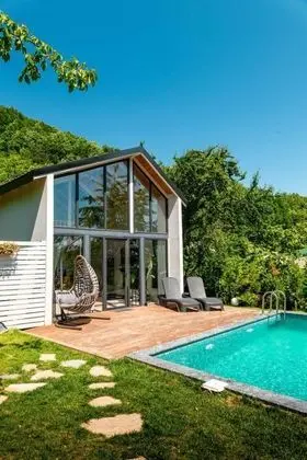 Superior Bungalow 2+1, Dağ veya Havuz Manzaralı, Isıtmalı Özel Havuzlu