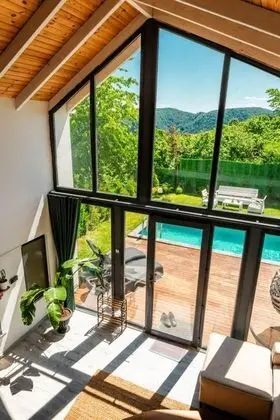 Superior Bungalow 2+1, Dağ veya Havuz Manzaralı, Isıtmalı Özel Havuzlu