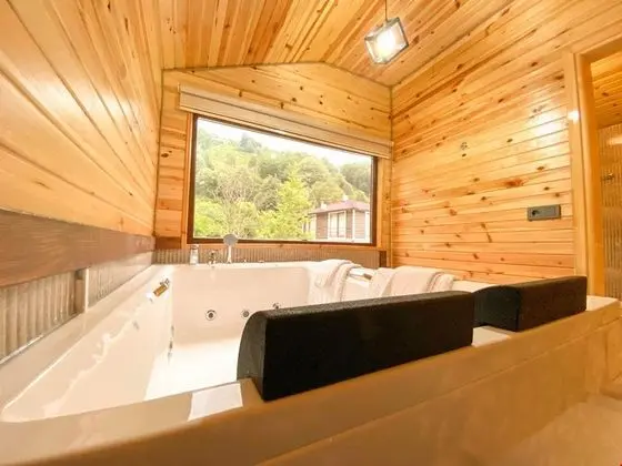 Dubleks Jakuzili Şömineli Bungalov