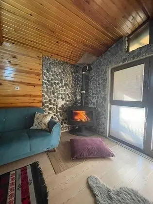 Şömineli Barbekülü Bungalov