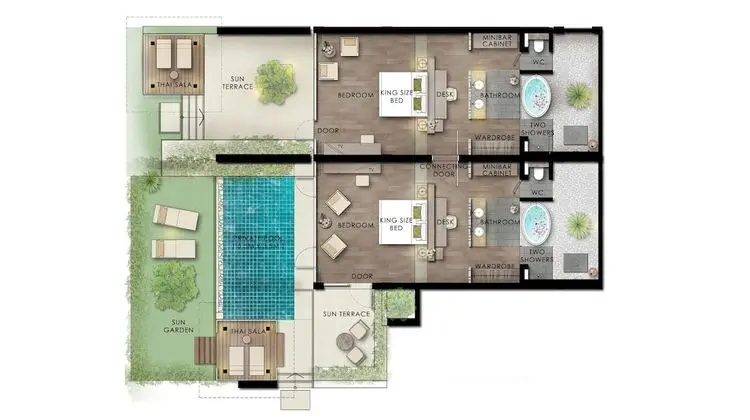 Two Bedroom Pool Residence