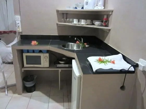 Separate Bedroom, Beachfront Bungalow 1