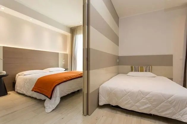 Deluxe Dört Kişilik Oda, 2 Yatak Odası, Kısmi Deniz Manzaralı
