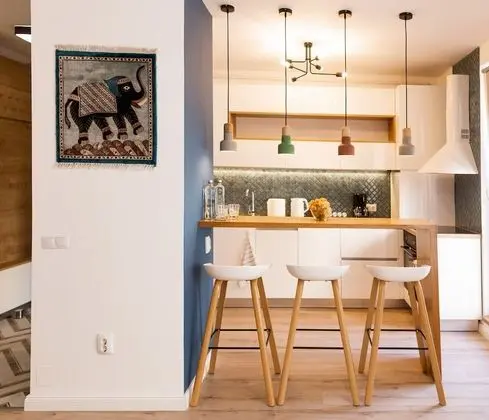 Design Apart Daire, 1 Büyük (Queen) Boy Yatak ve Çekyat, Sigara İçilmez, Şehir Manzaralı