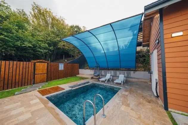 Bungalow 1+1 Oda, Dağ Manzaralı, Özel Havuzlu