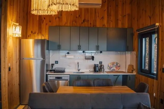 Bungalow 1+1 Oda, Dağ Manzaralı, Özel Havuzlu