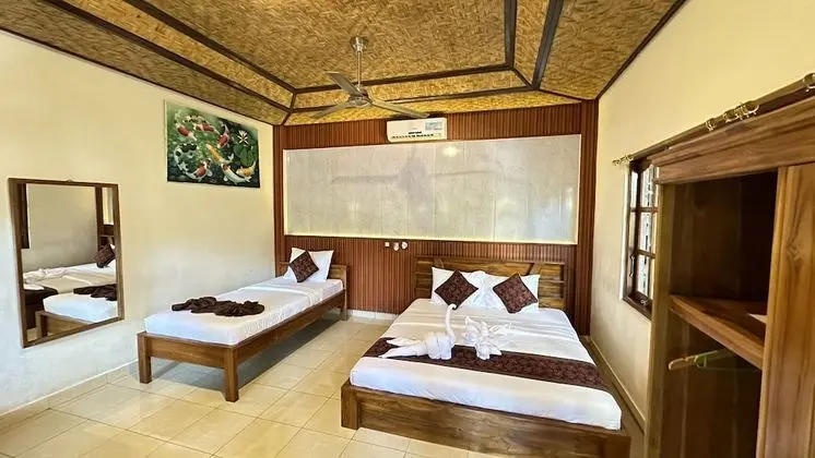 Deluxe Üç Kişilik Oda, Bahçe Manzaralı