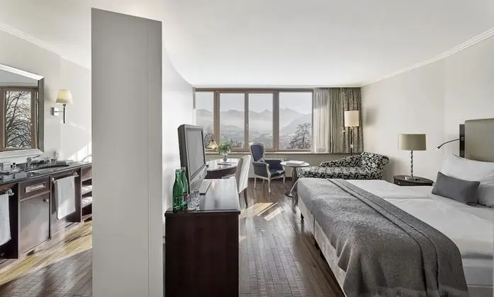 Panoramic Tek Büyük veya İki Ayrı Yataklı Oda, Dağ Manzaralı