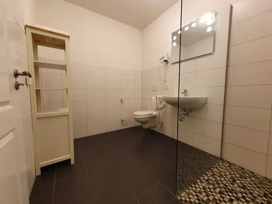 Tek Büyük Yataklı Oda, Banyolu/Duşlu (#1 Spatzennest im EG)