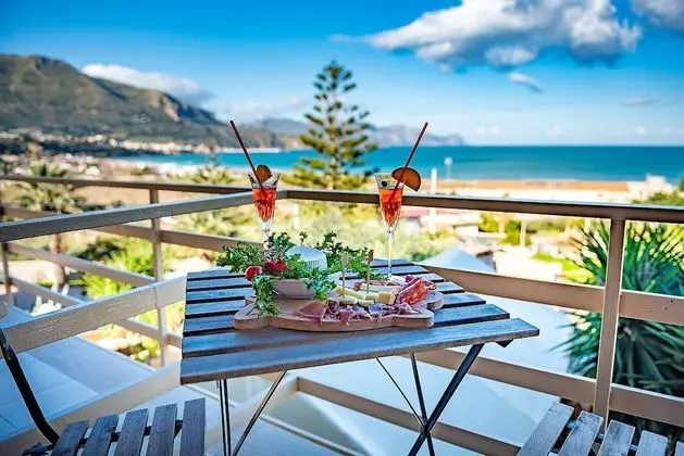 Panoramic Tek Büyük Yataklı Oda, Balkon, Deniz Manzaralı