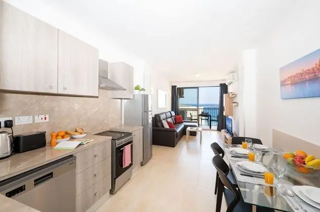 Standard Apart Daire, 1 Yatak Odası, Kısmi Deniz Manzarası