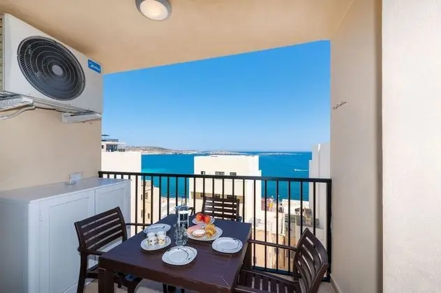Standard Apart Daire, 1 Yatak Odası, Kısmi Deniz Manzarası